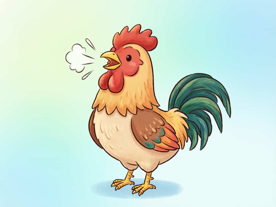 一鸣惊人 这是打鸣的公鸡